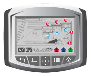 HMI Design Examples:  JLG Interface Screens - Lube Points